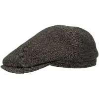 Stetson Belfast Classic Wool Flat Cap By Stetson donkerbruin | Maat: 56 cm