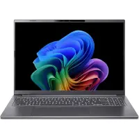 Acer Aspire 16 AI A16-61M - Scharnierontwerp met 180° draaibaarheid - AMD Ryzen AI 7 350 / 2 GHz - Windows 11 Home - Radeon 860M - 32 GB RAM - 1.024 TB SSD NVMe, QLC - 40,6 cm (16")