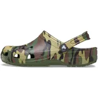 Crocs Clogs 'Classic' donkerbruin / kaki / olijfgroen / zwart