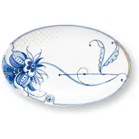 Pip studio Serveerschaal Oval Pip & The Blue Bird White 25,5 x 16,5 cm