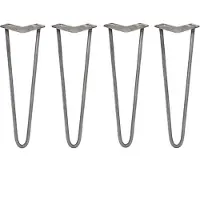 Monster Skiski hairpin tafelpoten - staal - 4x40,6cm - 2 staven 12 mm