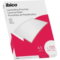 Ibico Lamineerhoezen - voor A5 Documenten - 2 x 125 Micron - 100 stuks - Mat