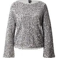 Vero Moda Blouse 'VMBELLA' grijs / zilver
