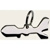 MOOYE ® - Collectie Zilveren Landkaart Elba ketting hanger