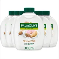 Palmolive 6x Handzeep Naturals Navulling Amandel Melk 300 Ml