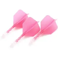 Cuesoul - ROST T19 Integrated Dart Flights - Big Wing - Pink Clear