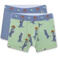Sanetta Onderbroek duifblauw / lichtgroen