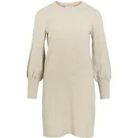 Vila Gebreide jurk 'VIKERRY' beige gemêleerd