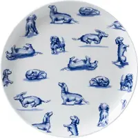Heinen Delfts Blauw Ontbijtbord Nhaan Blauw / Wit D 21 H 1,5 Cm