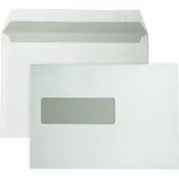 DULA EA5 Enveloppen - Venster links -156 x 220 mm - 500 stuks - Wit - Zelfklevend met plakstrip - 80 gram -