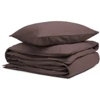 Yumeko Dekbedovertrek set Hennep/Katoen 140x220 Bruin - Eco, Bio & Fairtrade