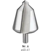 Rotec HSS conische plaatboren S.P. Nr.6 40,0-61,0 - 4200006