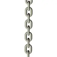 Goldenship Galvanized Calibrated Chain 100 M Zilver 10 mm