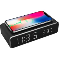Enzo Gembird Digitale wekker met draadloze laadfunctie voor smartphone - 8140250