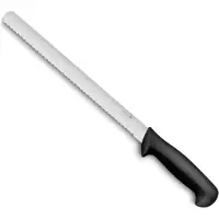 Deglon Banketbakkersmes - Gekarteld - Roestvrijstaal 3Cr14 - 28 cm - Zwart Handvat