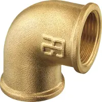 PLASTIMO 90º Female Connection Goud 1.1/2´´