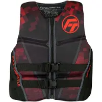 Full Throttle Rapid Dry Flex Back Life Jacket Rood M