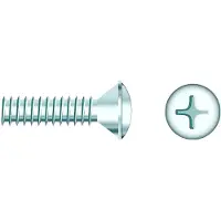Seachoice Phillips Oval Head Screw 25 Units Zilver 10-24 x 1´´