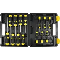 GereedschapXXL Schroevendraaier Set 32 dlg: 7 schroevendraaiers, 6 precisie, 17 bits.