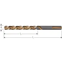 Rotec HSS-G spiraalboor, DIN 338, type UNI-3, ø8,0 - 10 stuk(s) - 1070800