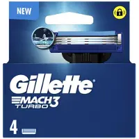 Gillette Scheermesjes Mach 3 Turbo 4 Stuks