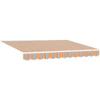 vidaXL Uitschuifbare luifel Meerkleurig 300 x 250 cm Stof en Aluminium