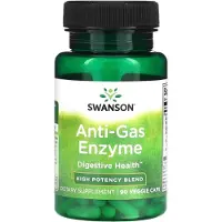 Swanson Health , Anti-Gas Enzyme, Hoog Potentieus Mengsel, 90 Veggie Caps