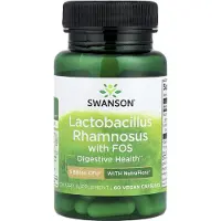 Swanson Health , Lactobacillus Rhamnosus Met FOS, 5 Miljard CFU, 60 Vegetarische Capsules