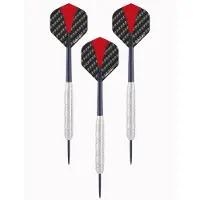 Longfield 4x Set van 3 dartpijlen darts nickel silver 24 grams - Darten/darts sport artikelen pijltjes nickel silver - Kinderen/volwassenen