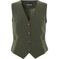 Pieces Gilet 'PCBOZZY' olijfgroen