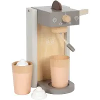 Small Foot Imitatiespeelgoed - COMPANY - Grijze koffiezetter Tasty - Hout - 7 delen - 3 tot 6 jaar