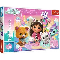 Trefl Puzzle Maxi Koci Domek Gabi, Koci świat Gabby 24 - Maxi-puzzel Gabi's kattenhuis, Gabby's kattenwereld 24