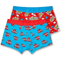 Happy socks Boxershorts blauw / geel / rood / wit
