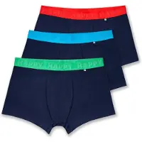 Happy socks Boxershorts navy / azuur / groen / rood
