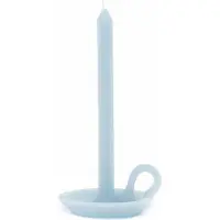 Tallow Kaars - Kaars & Kandelaar - Rainy Blue - Blauwe Kaars - 24cm