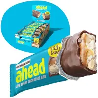 Ahead Chocolate Bar – Suikerarme Chocoladereep – Doos – Low Sugar, Low Carb – Max. 2,1g Suiker per Reep
