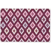 MuchoWow Deurmat 60x40 cm - Droogloopmat Bordeaux - Patroon - Abstract - Mat voor binnen - Schoonloopmat - Deurmatten met print - Inloopmat