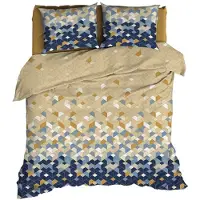 Satin d'or Scoop Dekbedovertrek - Extra breed - 260x200/220 cm - Blauw