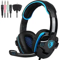 Sades SA-708 Gaming Headset met Microfoon – Stereo Bedrade Koptelefoon 3.5mm – Compatibel met PC, PS4, Xbox – Comfortabel en Duurzaam