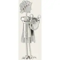 MOOYE ® - Collectie Zilveren God Apollo met harp XL kettinghanger