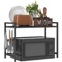 Zenzee Uitschuifbaar Magnetron rek - Magnetronkast - Keukenkast voor Magnetron - Aanrecht Organiser - Kast voor mini oven - Keukenrek