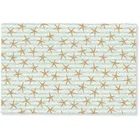 MuchoWow Deurmat 60x40 cm - Droogloopmat Zee - Ster - Strepen - Blauw - Mat voor binnen - Schoonloopmat - Deurmatten met print - Inloopmat