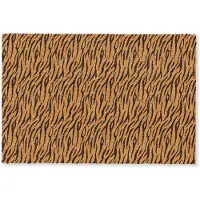 MuchoWow Deurmat 60x40 cm - Droogloopmat Dier - Oranje - Tijger - Mat voor binnen - Schoonloopmat - Deurmatten met print - Inloopmat