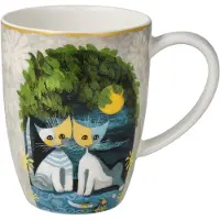 Goebel - Rosina Wachtmeister | Koffie / Thee Mok Al chiaro di luna | Beker - porselein - 400ml - 2 stuks