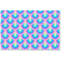 MuchoWow Deurmat 60x40 cm - Droogloopmat Patroon - Regenboogwaaier - Neon - Mat voor binnen - Schoonloopmat - Deurmatten met print - Inloopmat