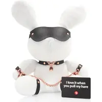 S-Line BDSM Knuffel Konijn Wit - 39 cm