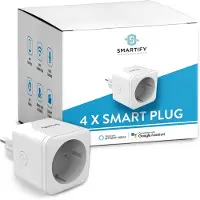 Smartify Slimme Stekker - Smart Plug - Incl. Tijdschakelaar &