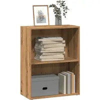 vidaXL Boekenkast 60x30x77 cm bewerkt hout artisanaal eikenkleurig