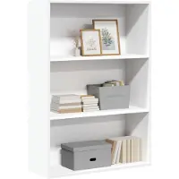 vidaXL Boekenkast 80x30x114 cm bewerkt hout wit