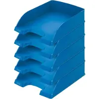 Leitz 5227 Plus brievenbak blauw (5 stuks)